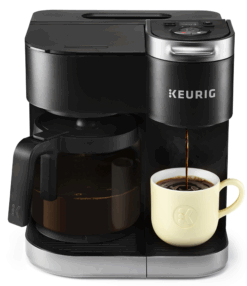 Keurig K-Duo Coffee Maker – Versatile Brewer with Single-Serve K-Cup Pod & 12-Cup Carafe