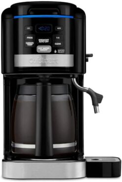 Cuisinart CHW-16 12-Cup Programmable Coffeemaker with Hot Water System – Black, Dual Function Coffee & Hot Beverage Maker