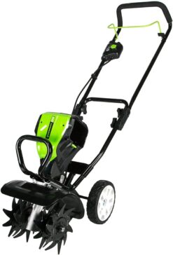 Greenworks Pro 80V Cordless Tiller Cultivator – 10” Tool Only, Powerful & Lightweight