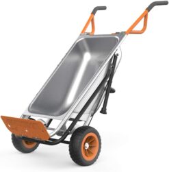 Worx WG050 8-in-1 Aerocart – Heavy Duty Wheelbarrow, Dolly & Garden Cart in One