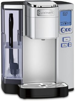 Cuisinart Coffee Maker, Single Serve 72-Ounce Reservoir Coffee Machine, Programmable Brewing & Hot Water Dispenser, Stainless Steel, SS-10P1