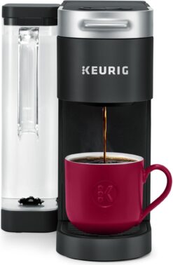 Keurig K-Supreme Single Serve K-Cup Coffee Maker – MultiStream Technology, 4 Brew Sizes, 66oz Dual-Position Removable Reservoir, Black