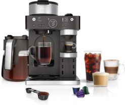 Ninja Espresso & Coffee Maker – 3 Brew Styles, Capsule Compatible, Built-In Frother, Black