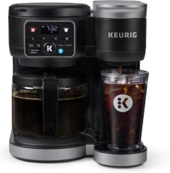 Keurig K-Duo Hot & Iced Coffee Maker – Single Serve & Carafe Brewing with MultiStream Technology, 72oz Reservoir
