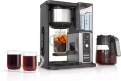 Ninja Hot & Iced XL Coffee Maker (CM371) – 12-Cup Programmable Coffee Machine with Rapid Cold Brew, 4 Brew Styles (Classic, Rich, Over Ice, Cold Brew), 8 Brew Sizes from Small Cup to Travel Mug, Single-Serve Compatible, with Permanent Filter & Removable Water Reservoir, Black