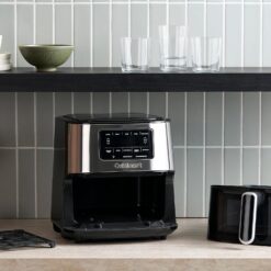 6-Qt Stainless Steel Air Fryer Oven – Quick & Easy Cooking with 5 Presets and Dishwasher-Safe Parts