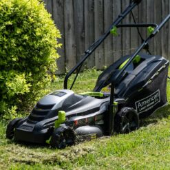 American Lawn Mower 14" Corded Electric Mower – 11-Amp Power, Sleek Black, Eco-Friendly Yard Upgrade