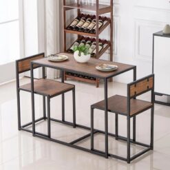 Amayah 2-Person Dining Set – Compact Table with Four-Leg Design for Small Spaces