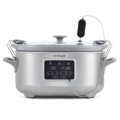 Crock-Pot 7 Qt. Cook & Carry Programmable Slow Cooker with Sous Vide – Stainless Steel Design