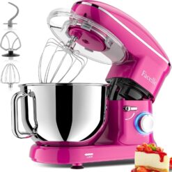 Facelle Professional 660W 6.5Qt Stand Mixer – Electric Dough Mixer with 6+P Speeds for Baking & Kitchen Use