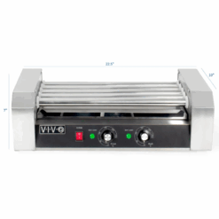 750W Electric Hot Dog Roller Grill – Stainless Steel 12-Hot Dog Cooker Warmer for Commercial & Household Use