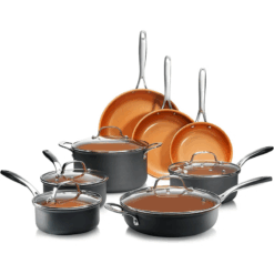 13-Piece Ceramic Nonstick Cookware Set – Copper Pots & Pans for Induction Cooking, Oven & Dishwasher Safe