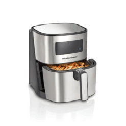 Hamilton Beach 5.8-Quart Digital Air Fryer Oven – 8 Presets & Easy-to-Clean Nonstick Basket for Convenient Cooking