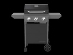 Megamaster 3-Burner Freestanding Liquid Propane Gas Grill – Spacious Outdoor BBQ Grill