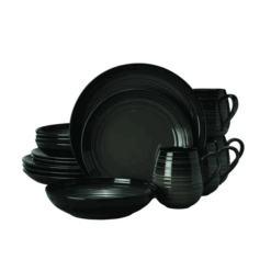 Swirl Coupe 16-Piece Dinnerware Set – Elegant & Practical Tableware for 4