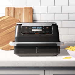 Ninja DZ071 Foodi 6-in-1 FlexBasket Air Fryer – 7-QT MegaZone & Smart Finish for Large Meals & Versatile Cooking