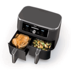 Ninja Foodi 6-in-1 XL Air Fryer – 10-Quart Dual Basket with DualZone Technology for Versatile Cooking