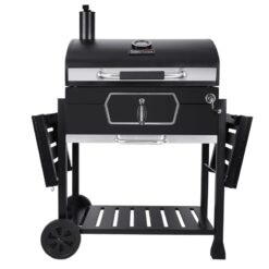 Royal Gourmet Deluxe 30" Charcoal Grill – Classic Black BBQ Grill for Outdoor Cooking