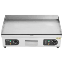 2800W Upgraded Commercial Electric Griddle – Stainless Steel Flat Top Grill with Adjustable Temp for Home & Restaurant Use (No Plug)