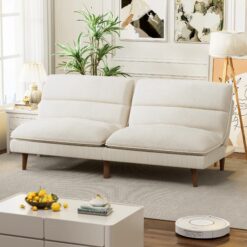 Futon Sofa Bed – Convertible Sleeper Sofa for Living Room, Guest Room, or Small Spaces